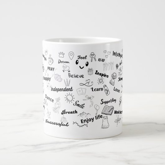 Positivität Jumbo-Tasse (Vorderseite)