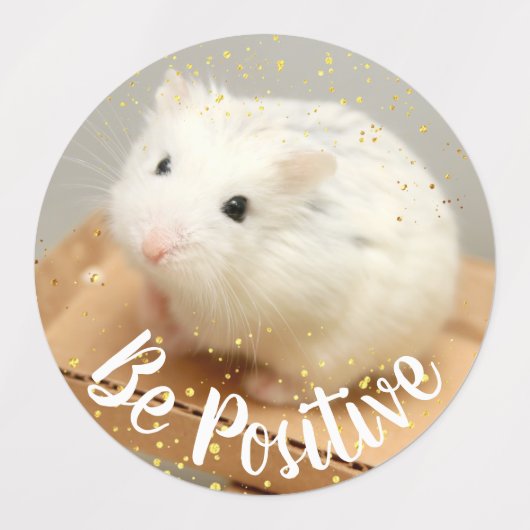 Positivität - Niedliche Hamster von Hammyville Etiketten (Design 1)