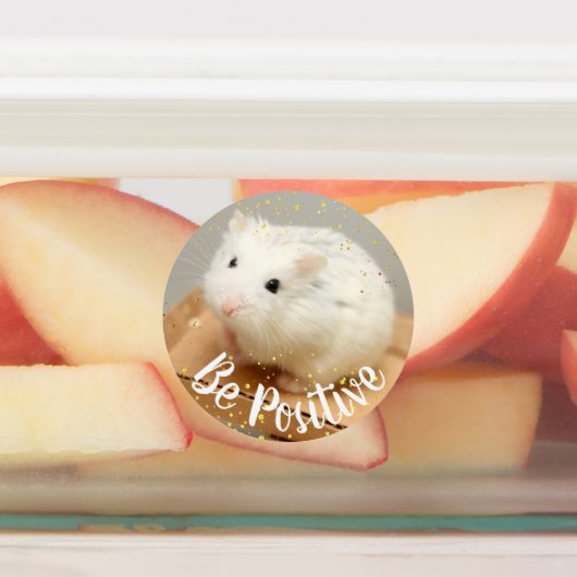 Positivität - Niedliche Hamster von Hammyville Etiketten (Befestigt)