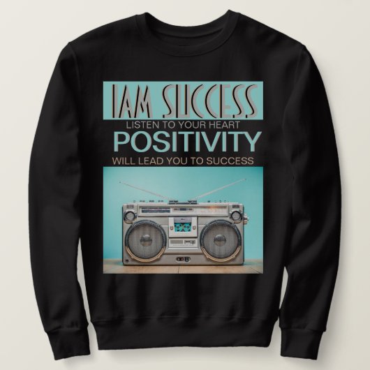 POSITIVITÄT T-Shirt Sweatshirt (Design vorne)