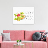 Positivität und Sukkulturen Leinwanddruck (Insitu (Wohnzimmer))