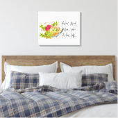 Positivität und Sukkulturen Leinwanddruck (Insitu (Schlafzimmer))