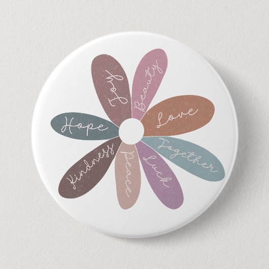 Positivitätserlebnis Daisy Daily Affirmations Nied Button (Vorderseite)