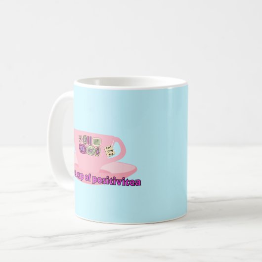 Positivitea Kaffeetasse (Vorderseite Links)