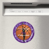 Positivity Basketball Magnet Lila HAMbyWG (In Situ (Geschirrspüler))