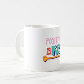 positivity is the key design  kaffeetasse (Vorderseite Links)