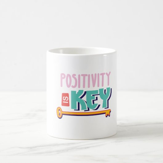 positivity is the key design  kaffeetasse (Mittel)