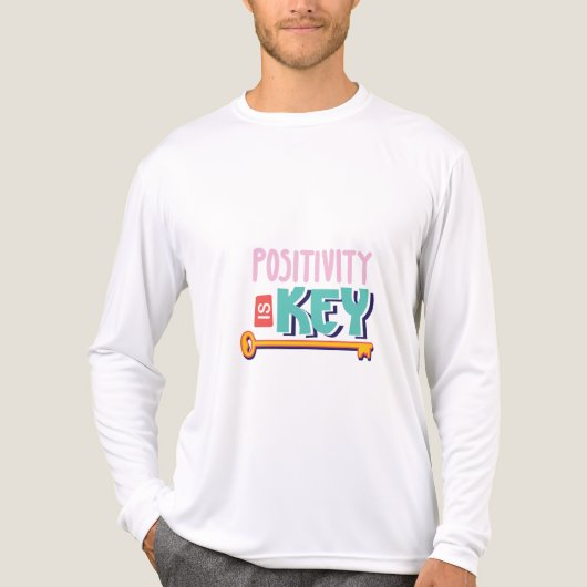 positivity is the key design Tri-Blend shirt (Vorderseite)