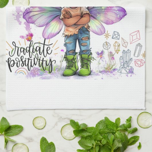 Positivity Lil' Fairy Kitchen Handtücher (Gefaltet)