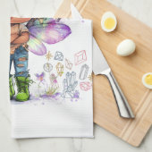 Positivity Lil' Fairy Kitchen Handtücher (Viertel Falte)