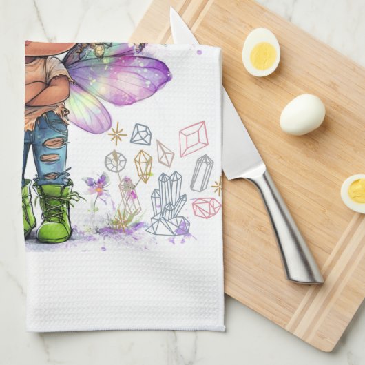 Positivity Lil' Fairy Kitchen Handtücher (Viertel Falte)