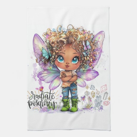 Positivity Lil' Fairy Kitchen Handtücher (Vertikal)