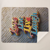 "Positivity Matters Most" Sherpadecke (Vorderseite (Horizontal))