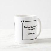 Positivity mug - feld by happy thoughts, and tea kaffeetasse (VorderseiteRechts)