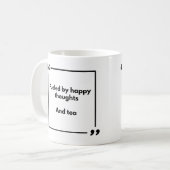 Positivity mug - feld by happy thoughts, and tea kaffeetasse (Vorderseite Links)