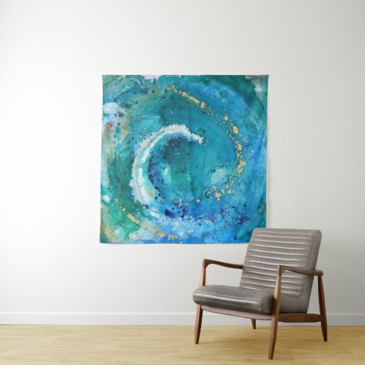 Positivity Portal - Art Tapestry -Square Design Wandteppich (Beispiel (Horizontal))
