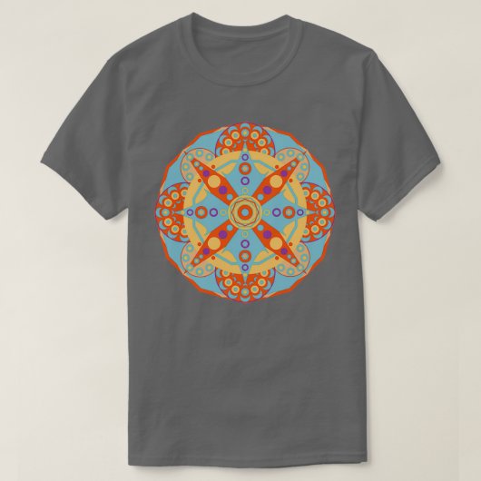 Positivity Sacred Geometry Mandala T-Shirt (Design vorne)