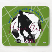 Positivity Soccer Mousepad Lime Green HAMbyWG (Vorne)