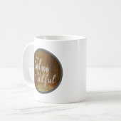 Positivvibes Affirmates Kaffeetasse (Vorderseite Links)
