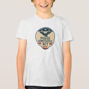 Posse Comitatus Act 1878 Siegel Design Tri-Blend Shirt
