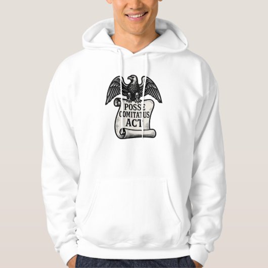Posse Comitatus Act Eagle Scroll Hoodie (Vorderseite)