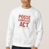 Posse Comitatus Act gestörtes Barbed Wire Design Sweatshirt (Vorderseite)