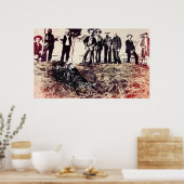 Posse Gets Outlaw 1893 - Visalia California Poster (Küche)