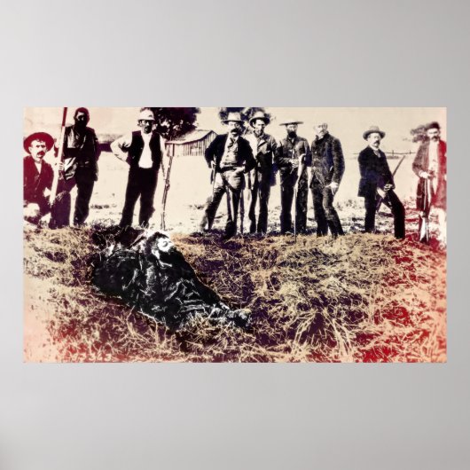Posse Gets Outlaw 1893 - Visalia California Poster (Vorne)
