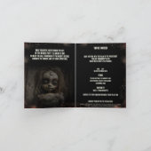 Possessed Doll Adult Halloween Einladung (Innenseite)