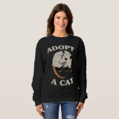 Possum Adopt A Cat Cute Opossums Team Trash Vibes Sweatshirt (Vorne ganz)