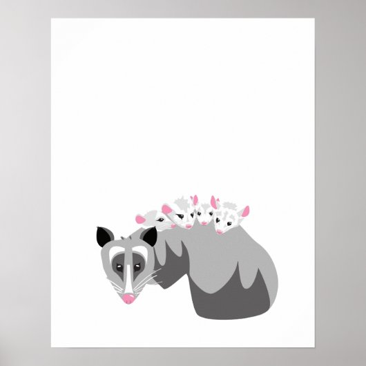 Possum Baby Print Poster (Vorne)