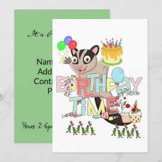 Possum Cake Happy Birthday Einladung