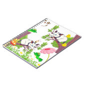Possum Chick Frosch Mushroom Butterfly Notebook Notizblock (Linke Seite)