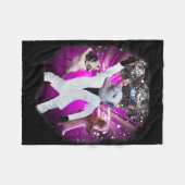 Possum Disco Ball Dance Fleecedecke (Vorderseite (Horizontal))