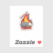 Possum Embrace Chaos & Choose Gewalt Sticker (Blatt)