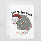 Possum essen Trash Weihnachtsleuchten Merry Hissma Ankündigung (Vorderseite)