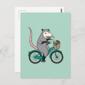 Possum Fahrrad fahren Postkarte (Vorne/Hinten)