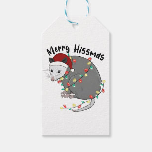 Possum frisst Müll Weihnachtslichter Frohe Hissmas Geschenkanhänger