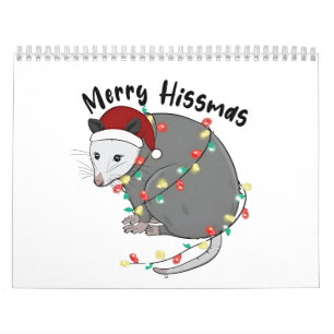 Possum frisst Müll Weihnachtslichter Frohe Hissmas Kalender