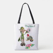 Possum Frohe Weihnachten Tragetaschen Elf Tasche (Rückseite)