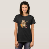 Possum Gitarre Lover Gift Opossum Gitarrist T-Shirt (Vorne ganz)