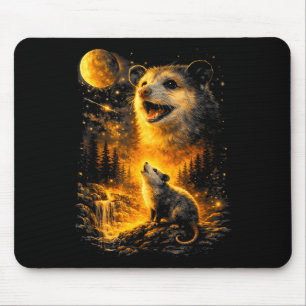Possum heult zum Mond Vintage Meme 90er lustig Mousepad