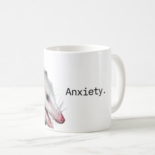 Possum Life - Angst Kaffeetasse (VorderseiteRechts)