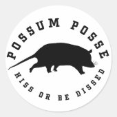 Possum MC Runder Aufkleber (Vorderseite)