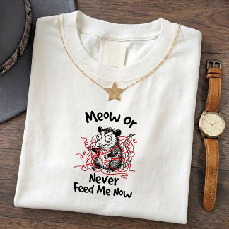 Possum Miaut Witziges Sarkastisches T-Shirt