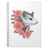 Possum mit Blume Notizblock (Vorderseite)