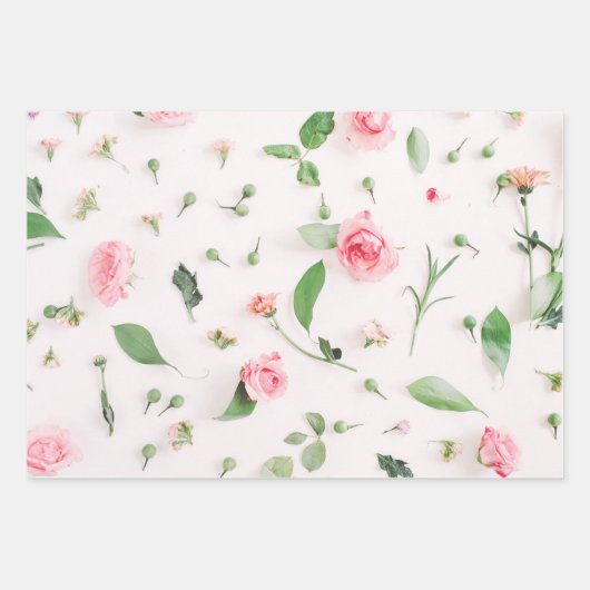 Possum Opossum Rose Blumengeschenk Wrapping Geschenkpapier Set (Vorderseite 2)