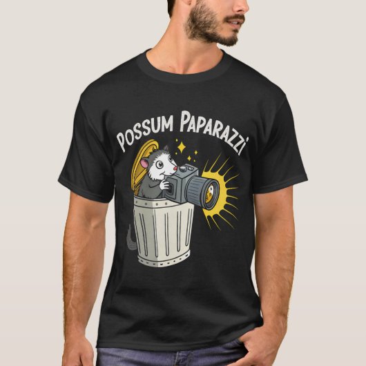 Possum Paparazzi T - Shirt: Funny Night Crawler T- T-Shirt (Vorderseite)