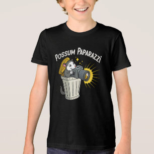 Possum Paparazzi T - Shirt: Funny Night Crawler T- Tri-Blend Shirt