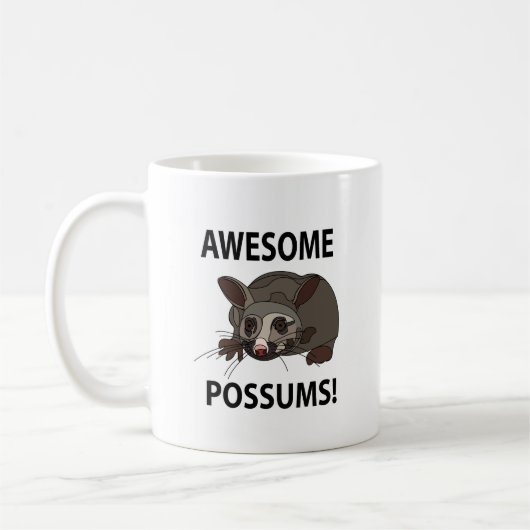 Possum Phantastisch Funny Possum Kaffeetasse (Links)